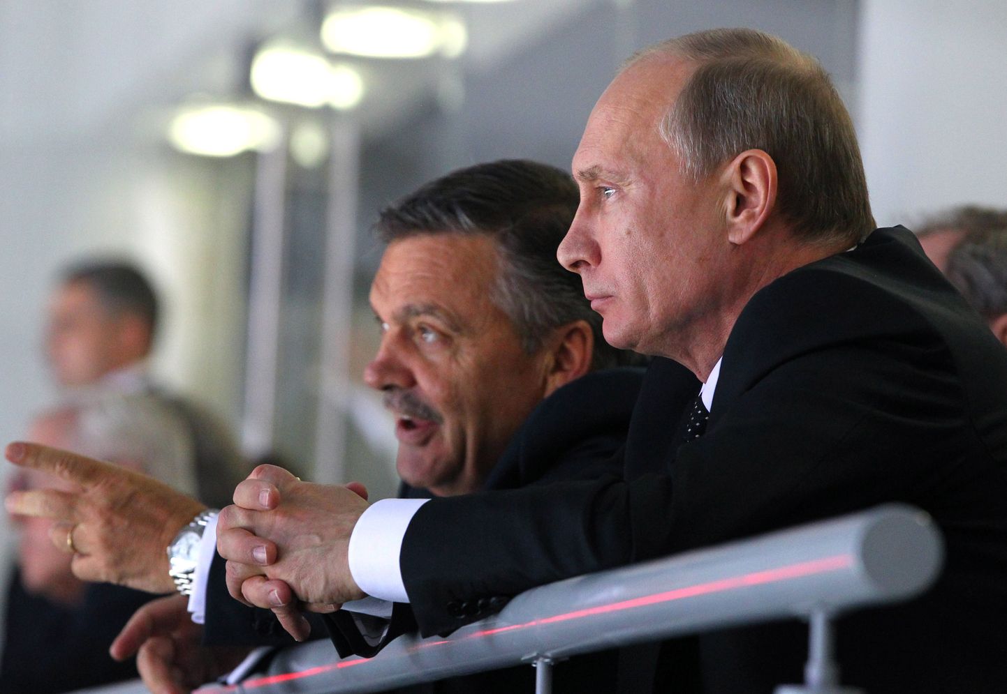 Rene Fasel (vasakul) koos Venemaa riigipea Vladimir Putiniga.