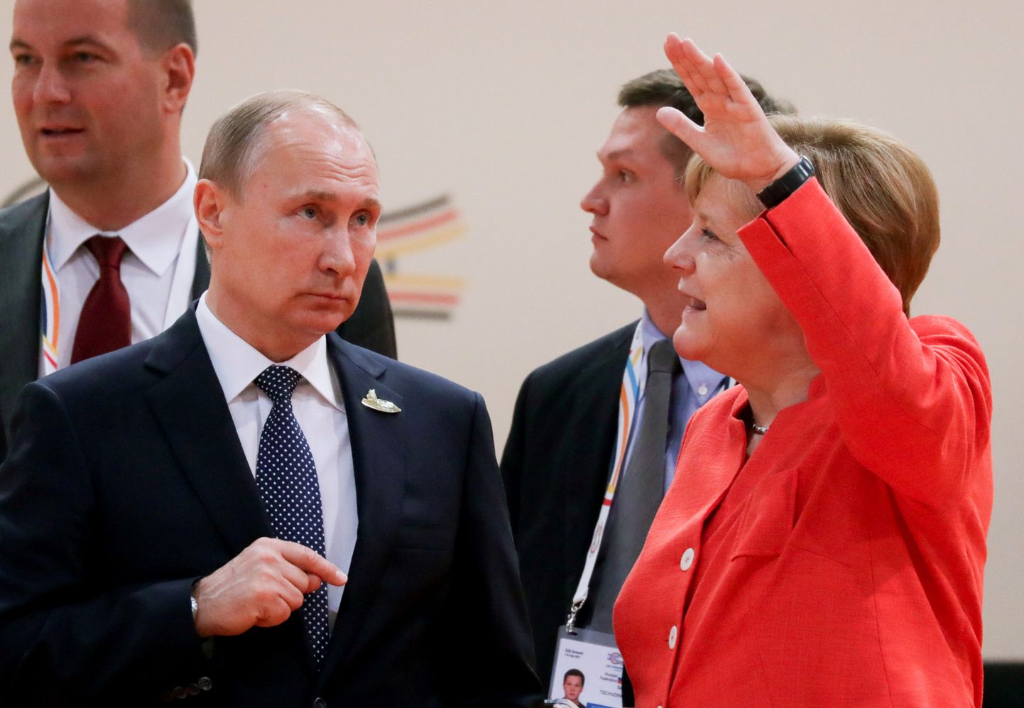 Vladimir Putin ja Angela Merkel sel suvel G-20 tippkohtumisel.