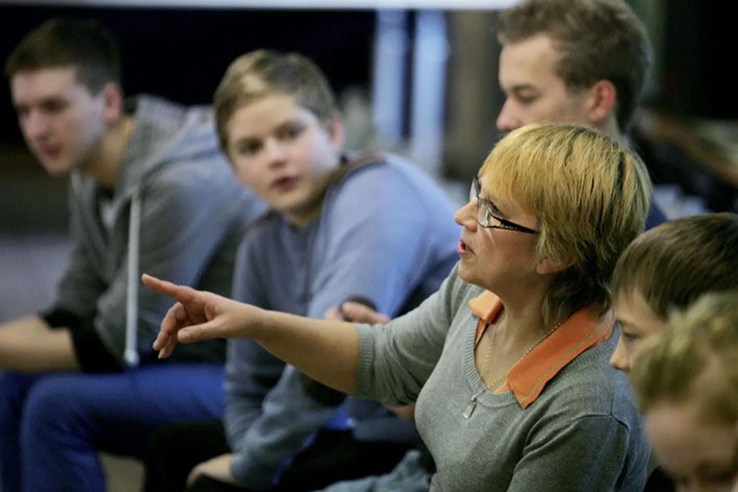 Rakvere linnanoorte näitetrupi juhendaja Tiina Rumm.