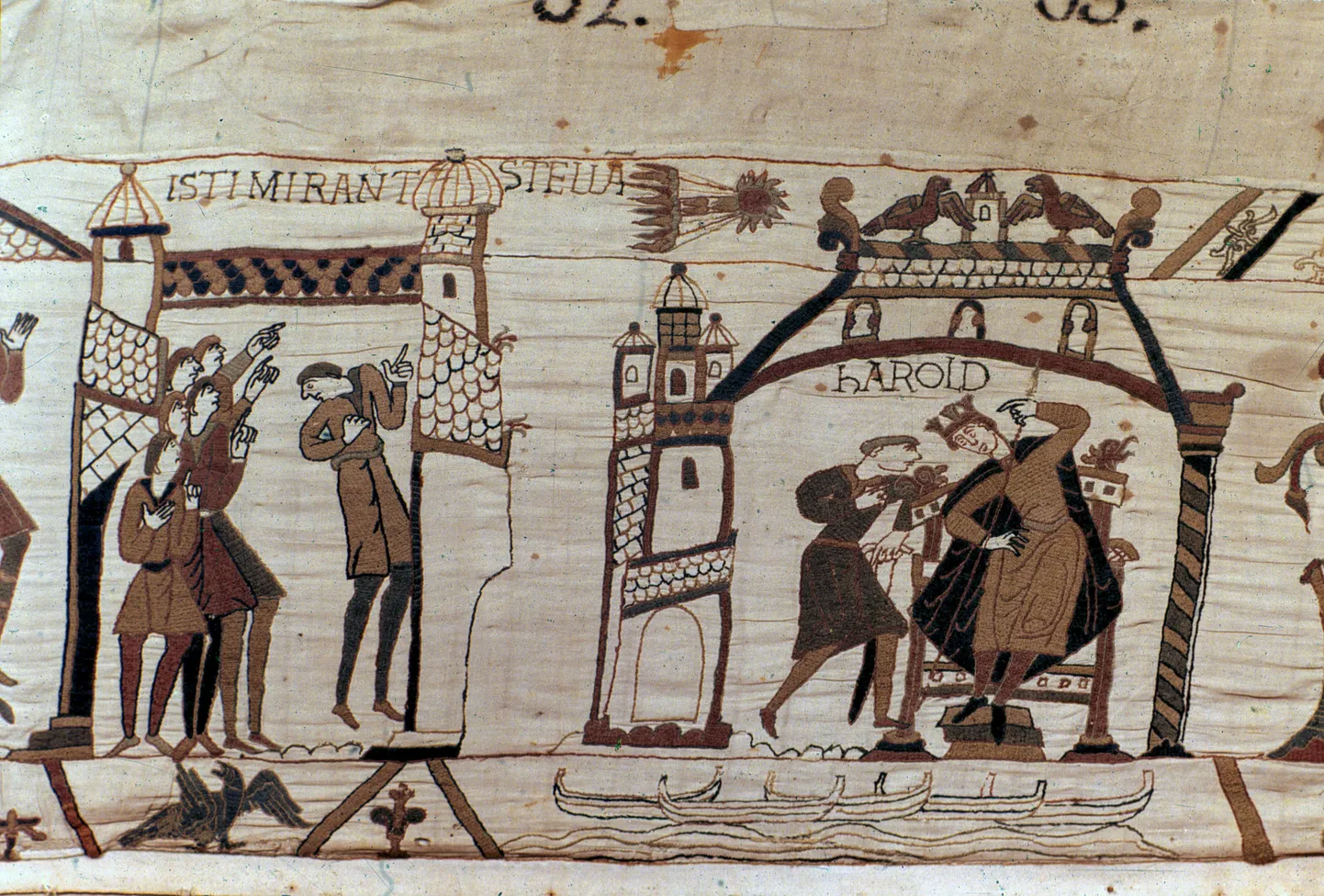 Detail maailmakuulsast Bayeux' vaibast.