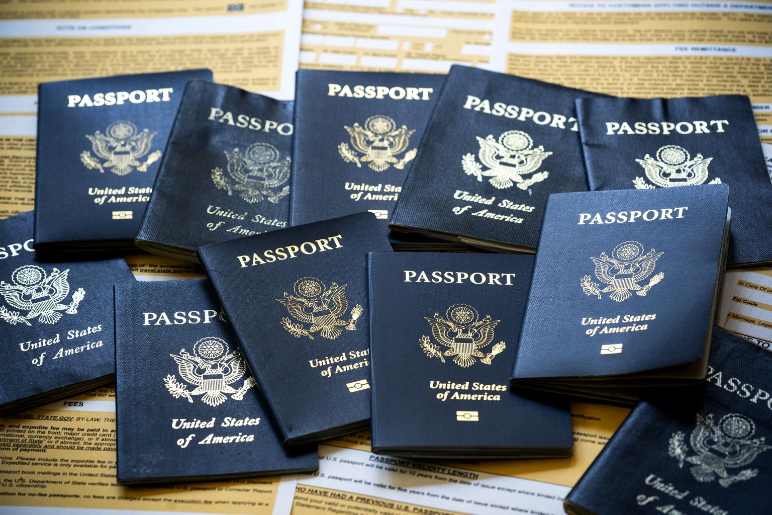 USA passid. Foto on illustratiivne.