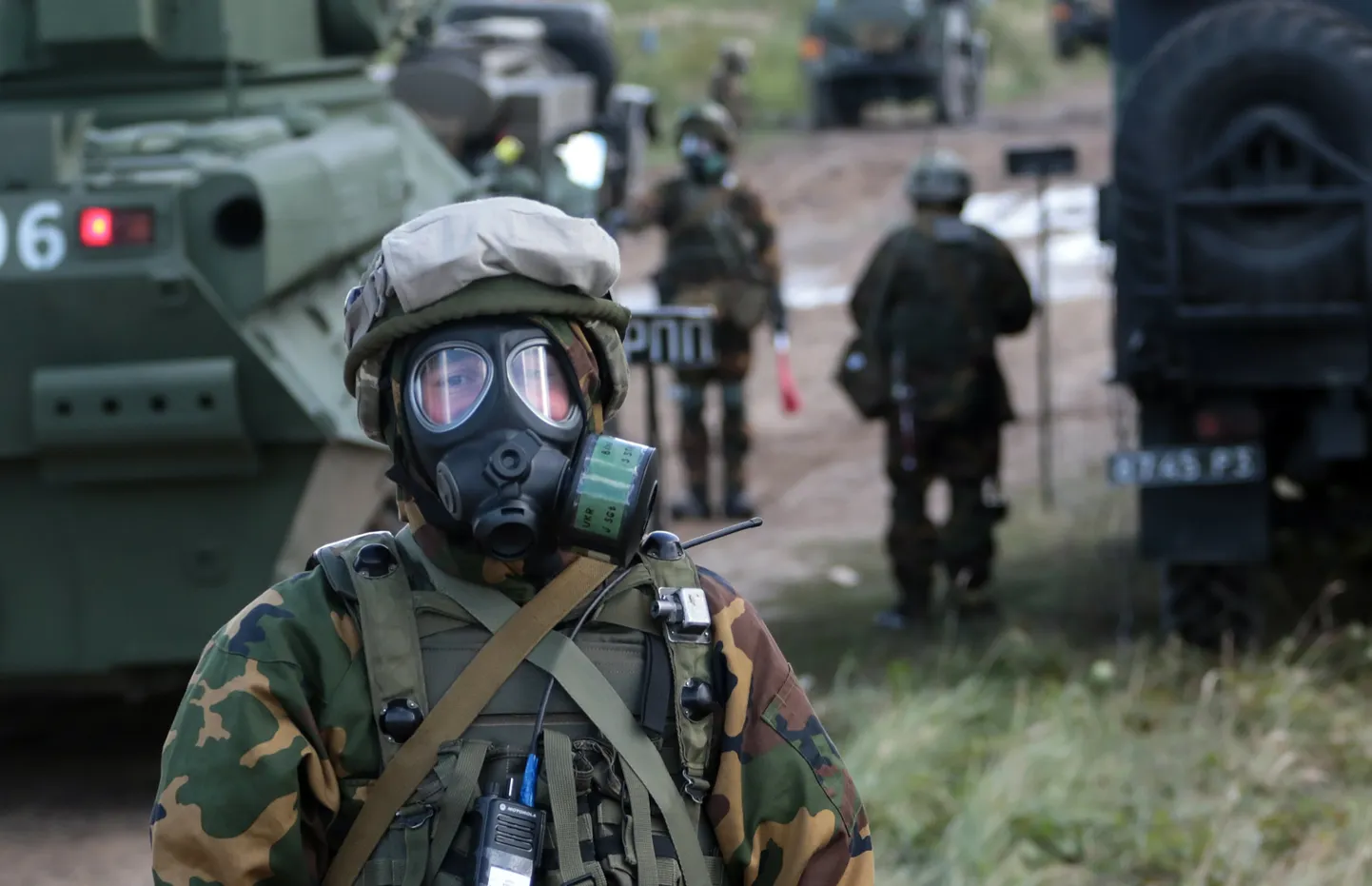 Ukraiņu karavīrs mācībās Rapid Trident 2017. Ilustratīvs attēls