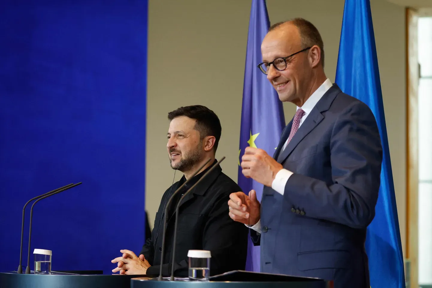 Владимир Зеленский и Фридрих Мерц. 28 мая 2025 года, Берлин.