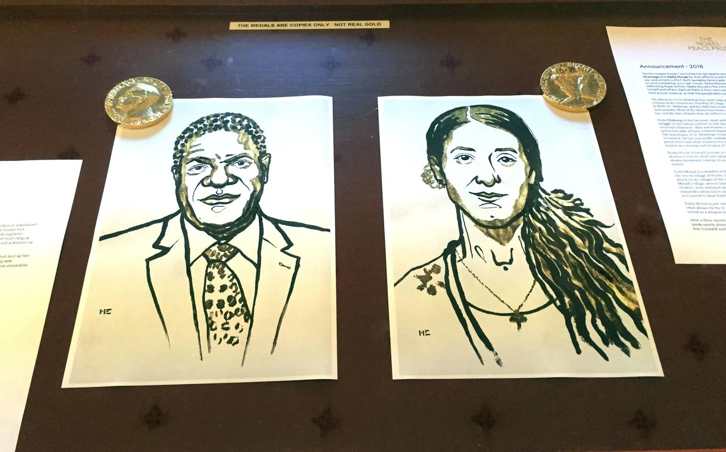 Denis Mukwege ja Nadia Murad
