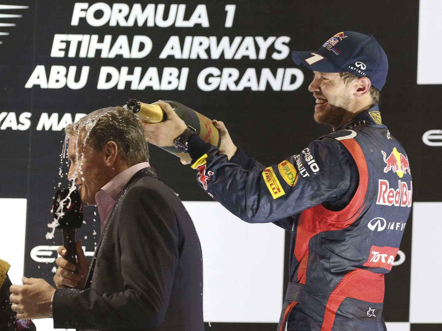 Sebastian Vettel (paremal) ja David Coulthard.