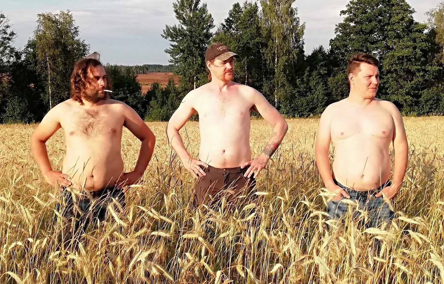 Ansambel Tugusung koosseisus (vasakult) Ove Ainsalu, Martti Muda ja Arles Kangus