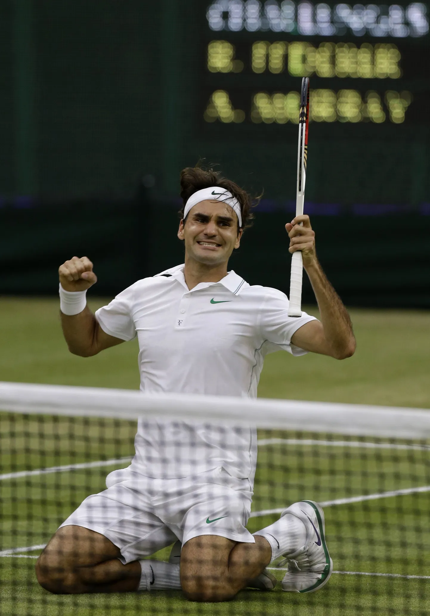 Roger Federer eelmise aasta Wimbeldoni turniiril.