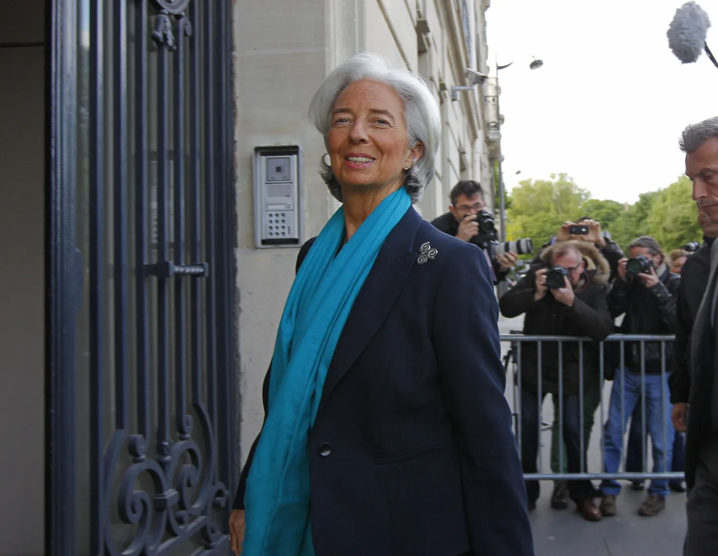 Christine Lagarde saabumas kohtusse.