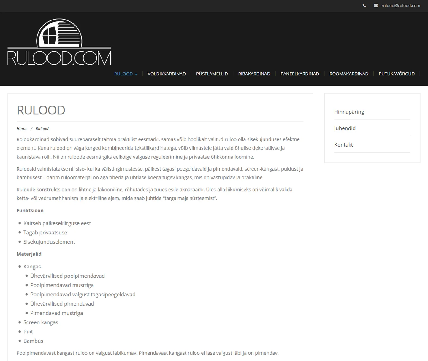 Rulood.com veebileht.