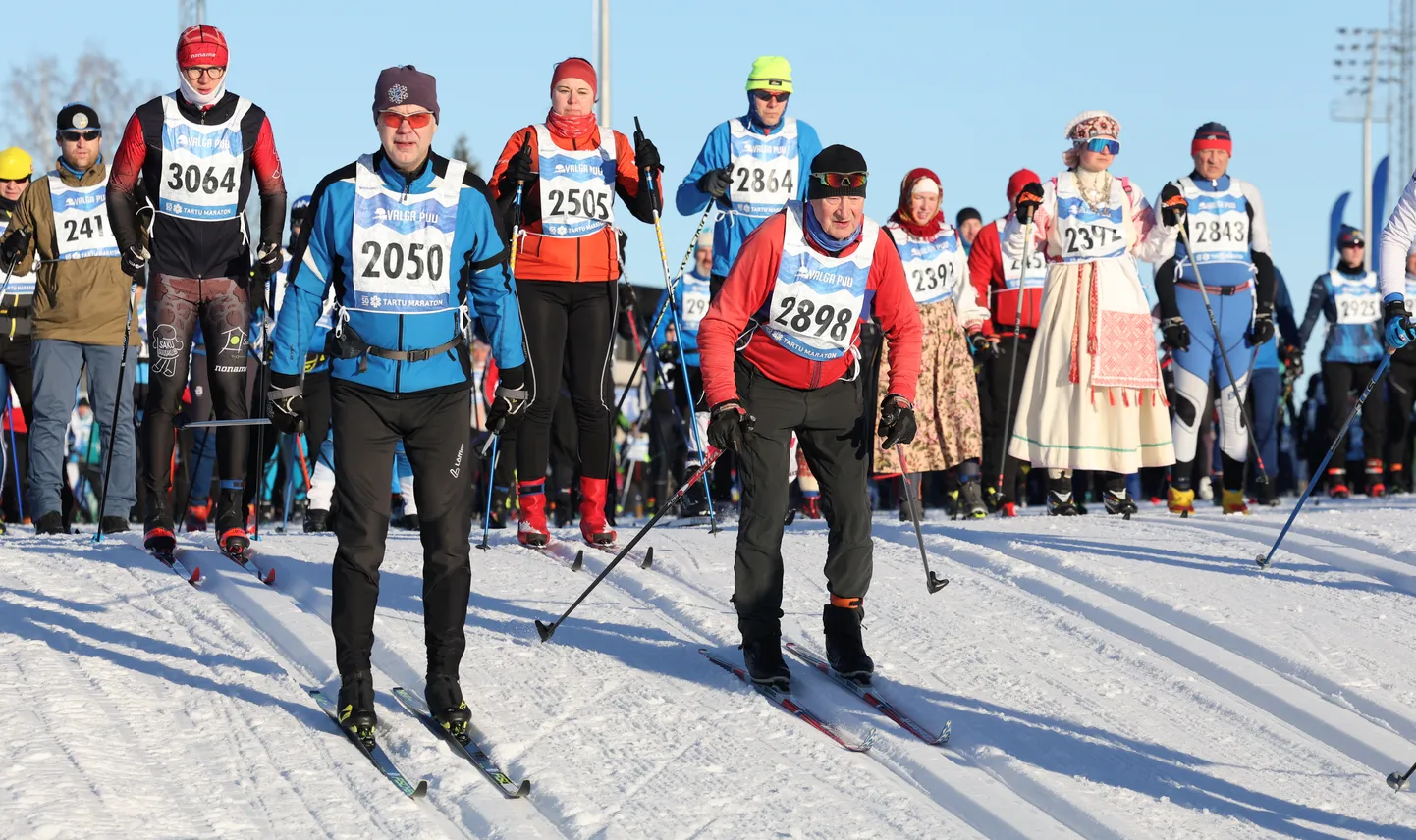 2024. aastal toimunud 50. Tartu maraton toimus probleemideta, tänavu on aga kõiki suusahunte seganud ettevalmistamast kesine talv.
