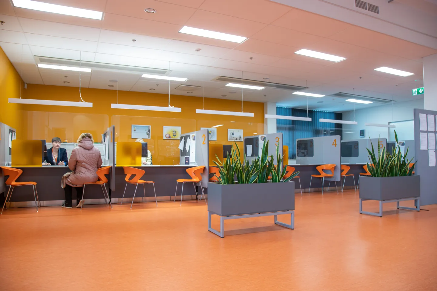 Töötukassa Viljandi teenindusbüroo ruumid.