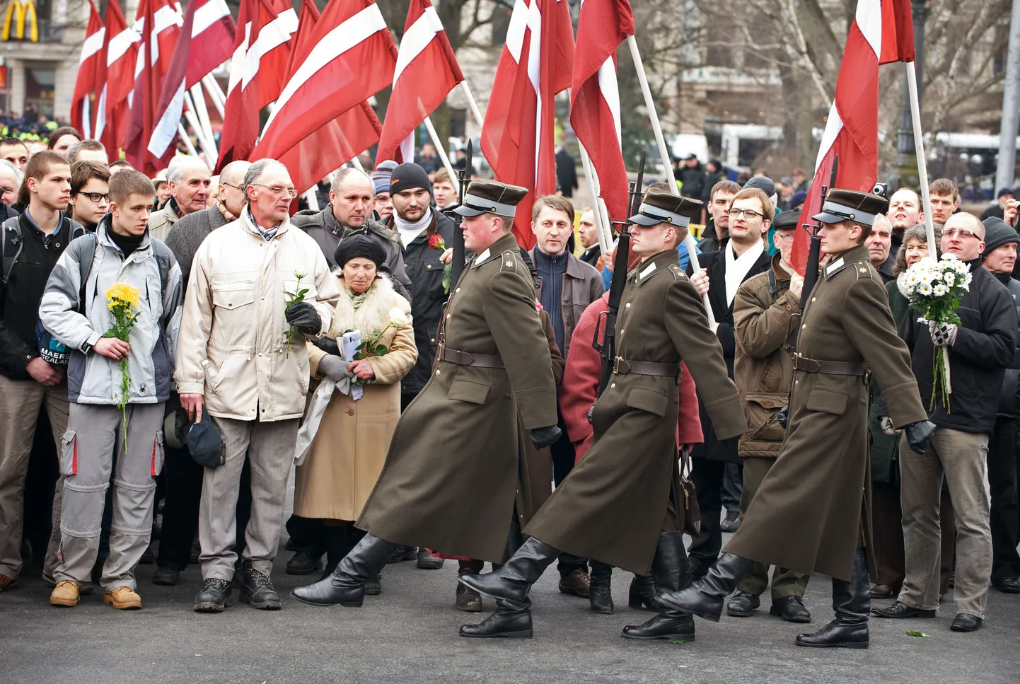 Солдаты латвийской армии.
Иллюстративное фото.