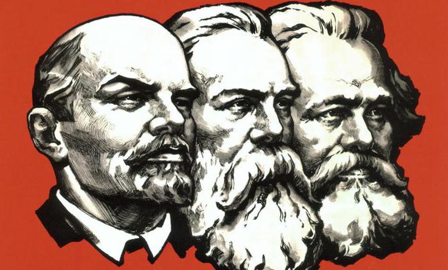 Lenin, Engels, Marx. Foto on illustratiivne.