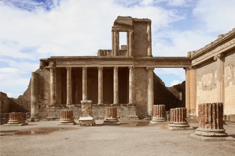 Osa väljakaevatud Pompeist