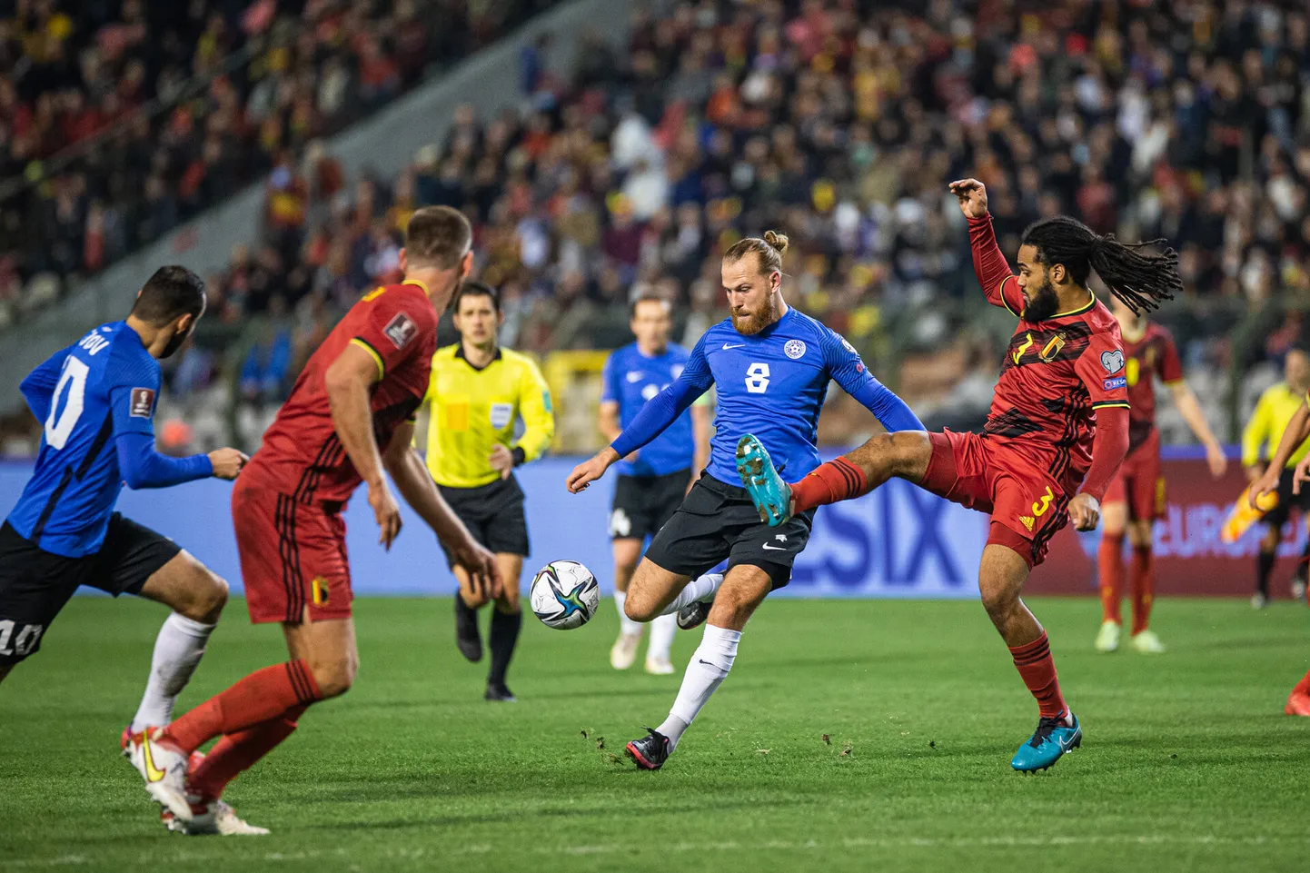 Paide linnameeskonna mängija Henri Anier eilses koondisemängus Belgia vastu.