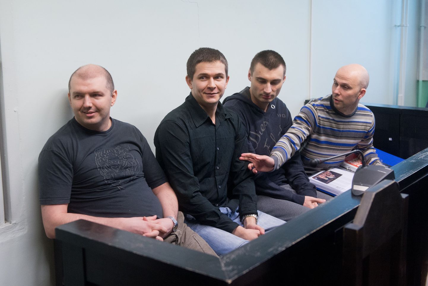Vladimir Tšaštšin(triibulises), Timur Gerassimenko, Dmitri Jegorov ja Konstantin Poltev kohtus.