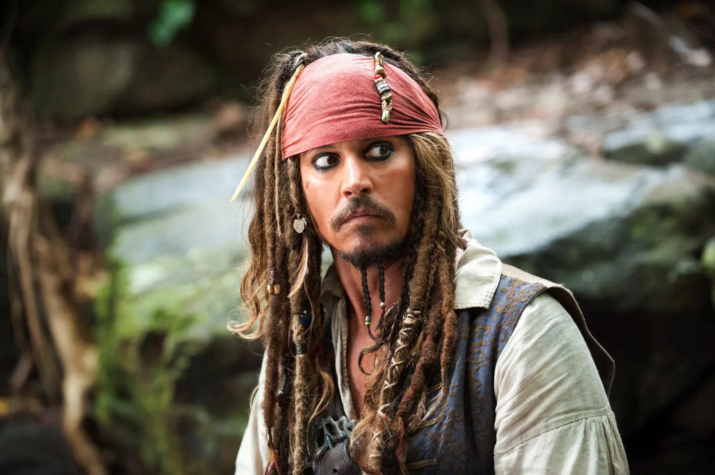 Джонни Депп в фильме «Пираты Карибского моря: На странных берегах».