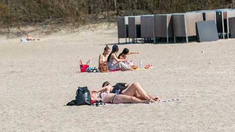 Они подготовились к лету: пляж в Пирита заполнили люди с красивыми телами (ГАЛЕРЕЯ)