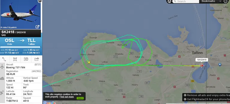 Allikas: Flightradar24