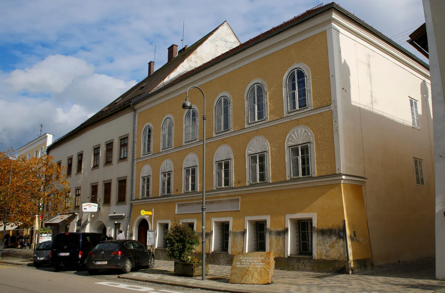 Hitleri lapsepõlvekodu Braunau am Inni linnas.