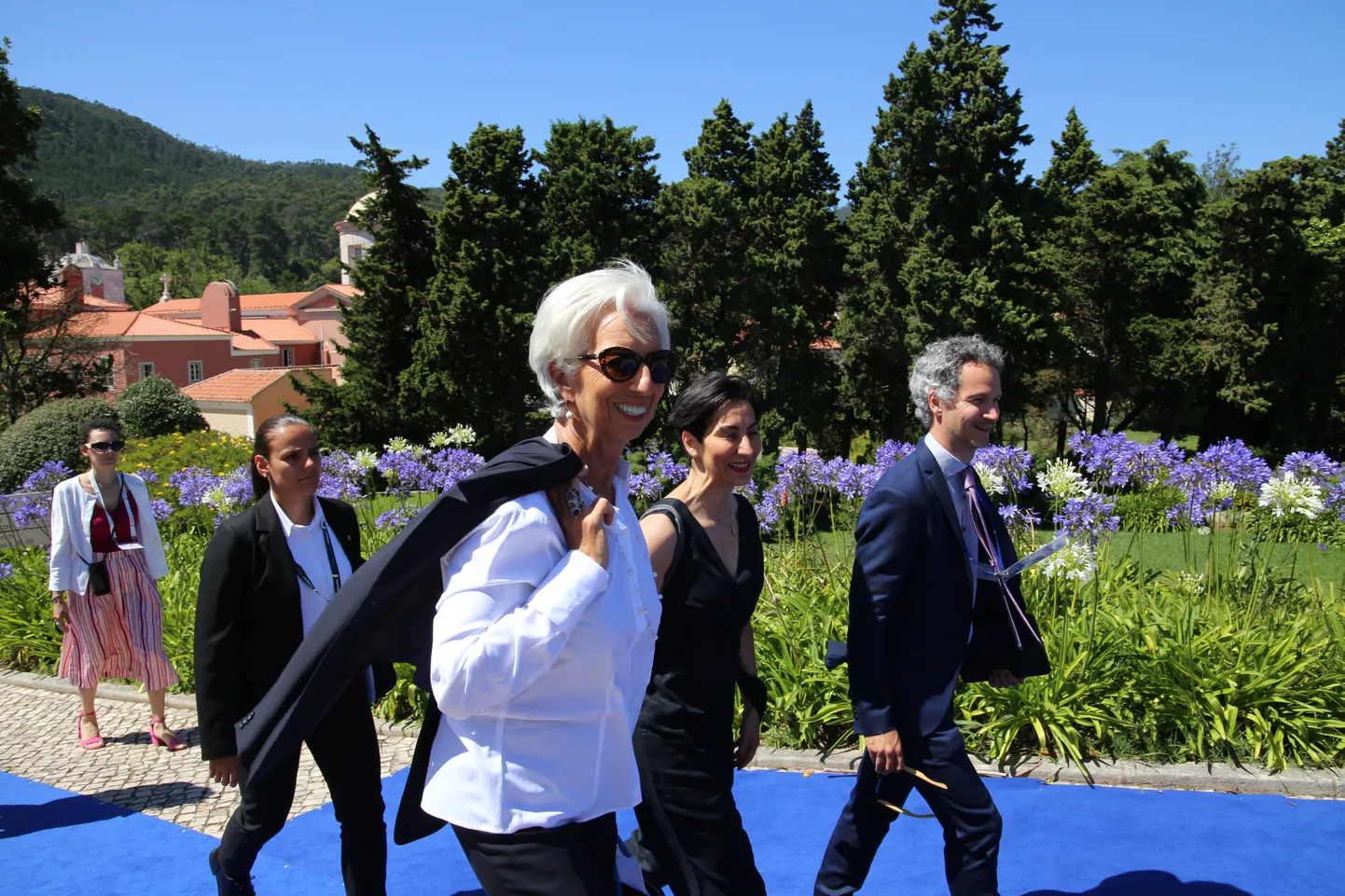 Euroopa Keskpanga president Christine Lagarde Portugalis Sintras toimuval EKP aastakonverentsil.