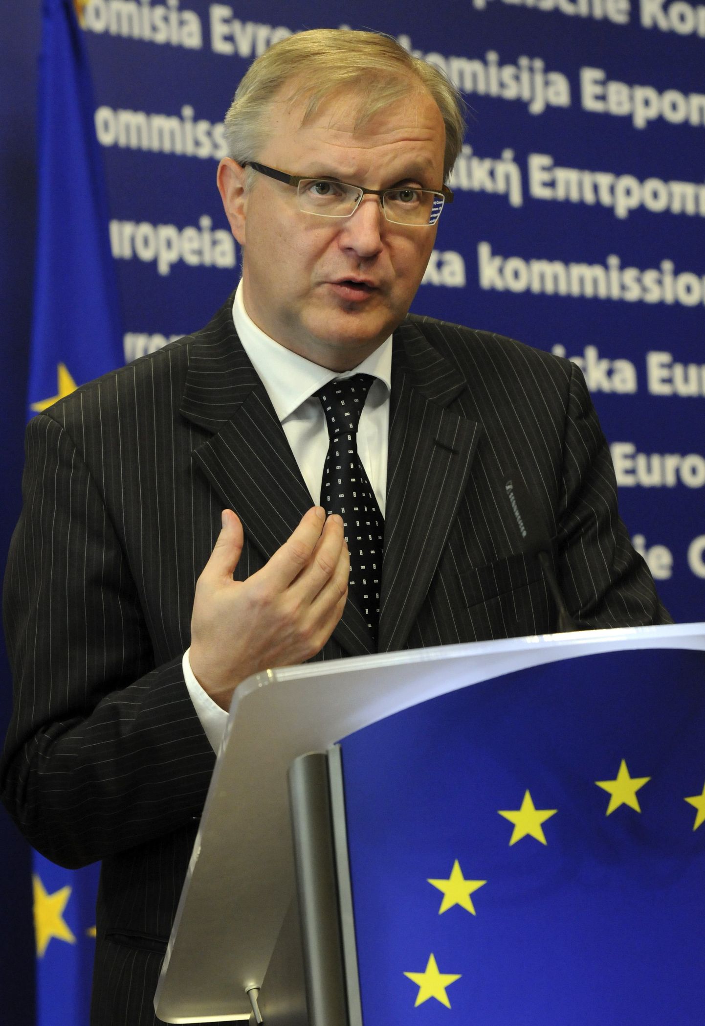 Euroopa Liidu laienemisvolinik Olli Rehn.