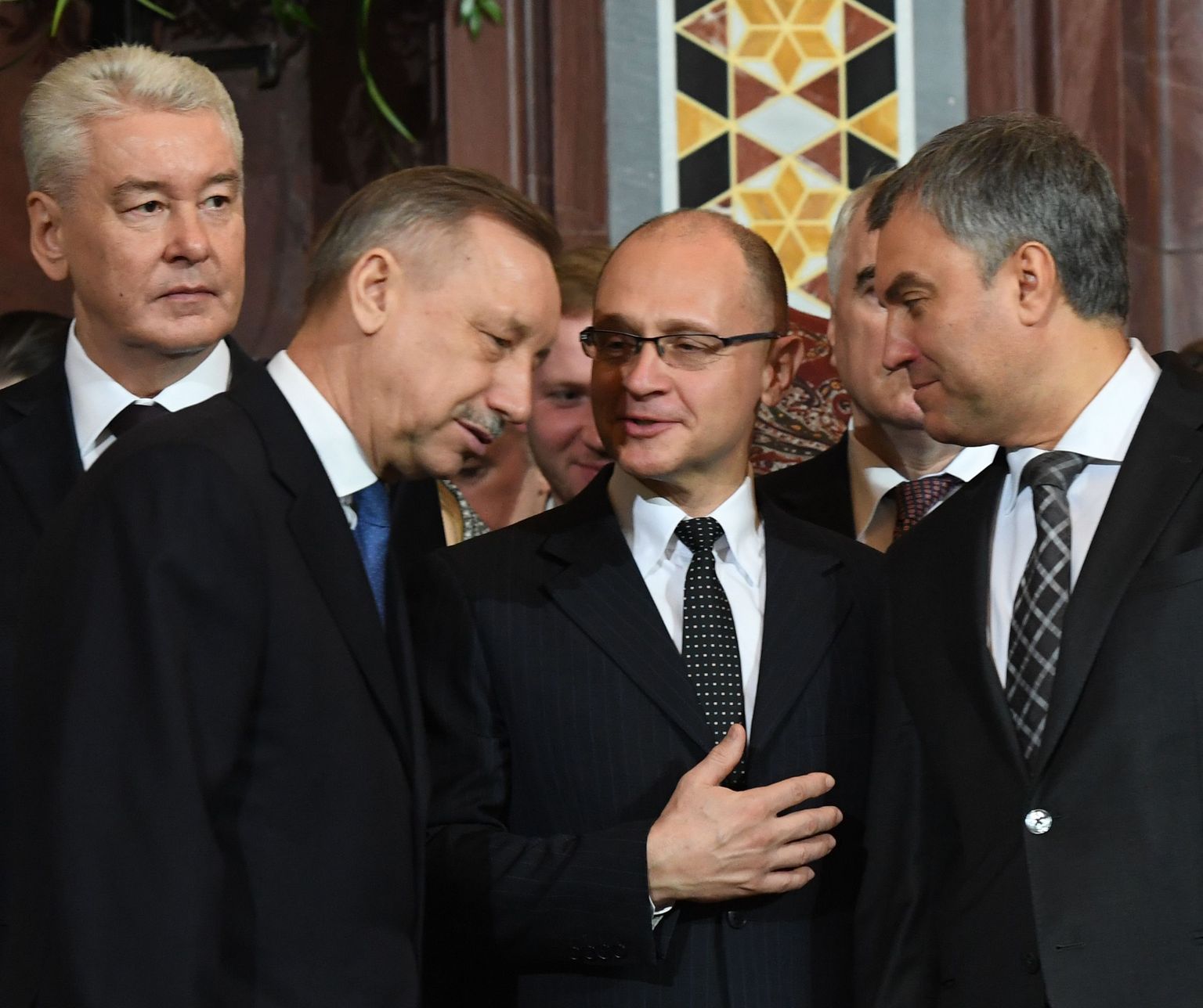 Moskva linnapea Sergei Sobjanin, Alexander Beglov, Sergei Kirienko ja Vjatšeslav Volodin.
