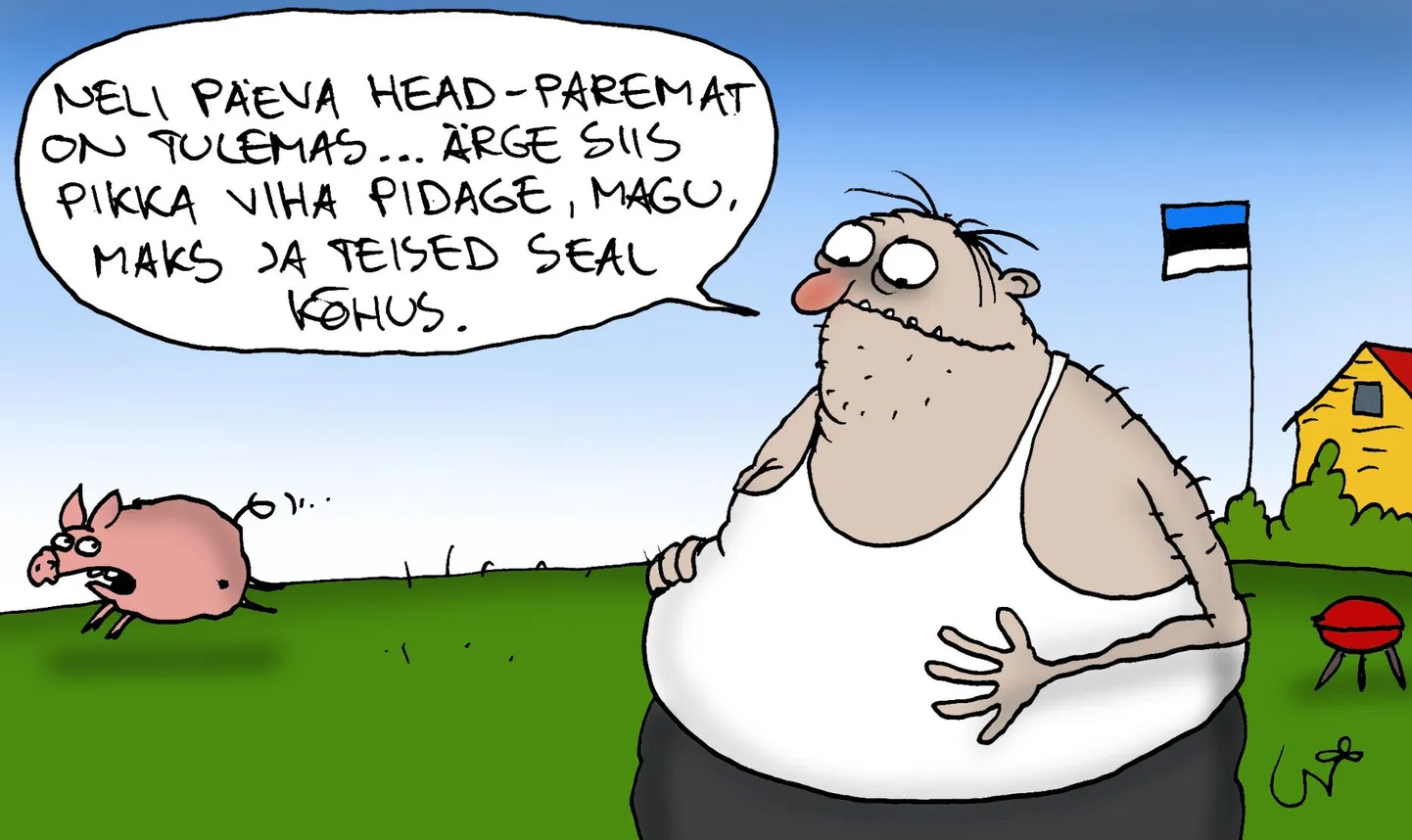 Urmas Nemvalts joonistab.