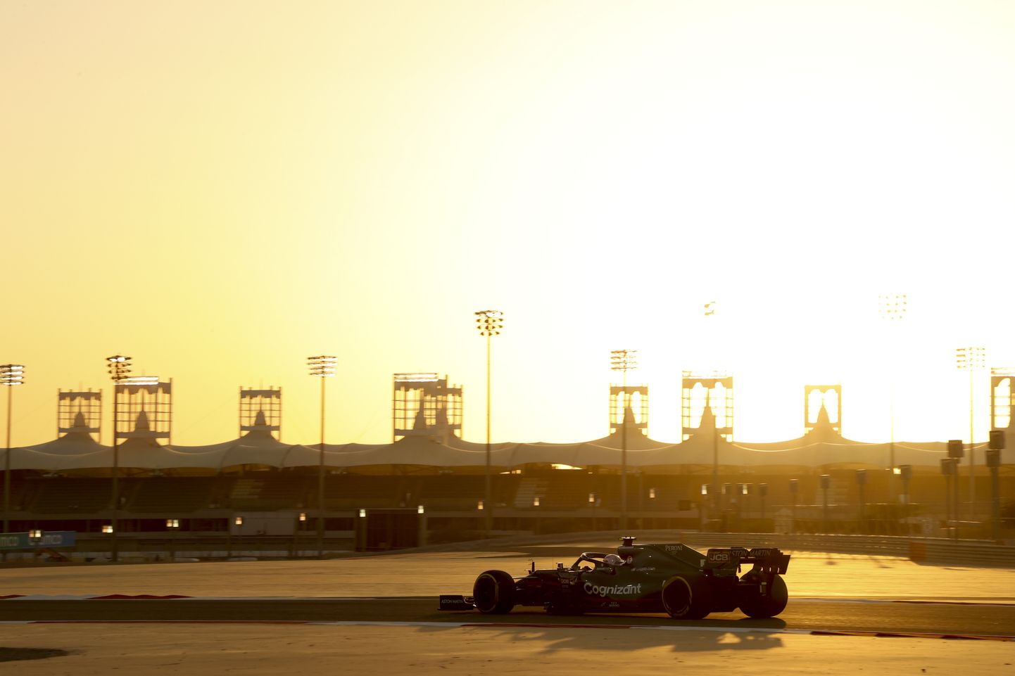 Aston Martini vormel Bahreini GP-l.