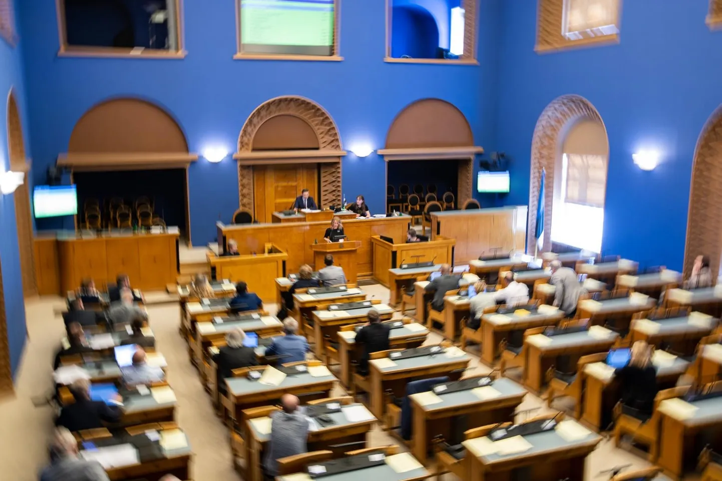 Riigikogu saal.
