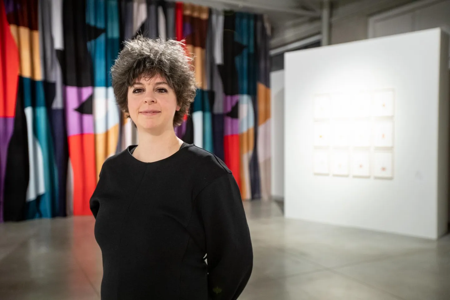 Graafikatriennaali «Soe. Temperatuurikontroll kolmes vaatuses» peanäituse avamine Kai kunstikeskuses. Kuraator Róna Kopeczky.