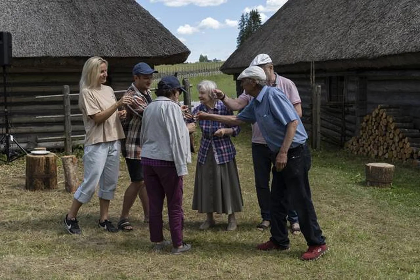 «Eesti matuse» proov Vargamäel.