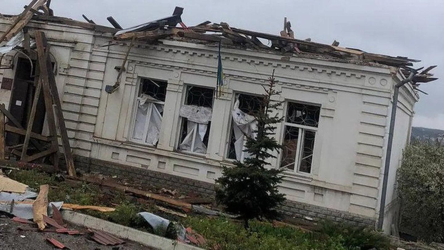 Последствия удара по Купянску (кадр из видео, опубликованного главой Офиса президента Украины).