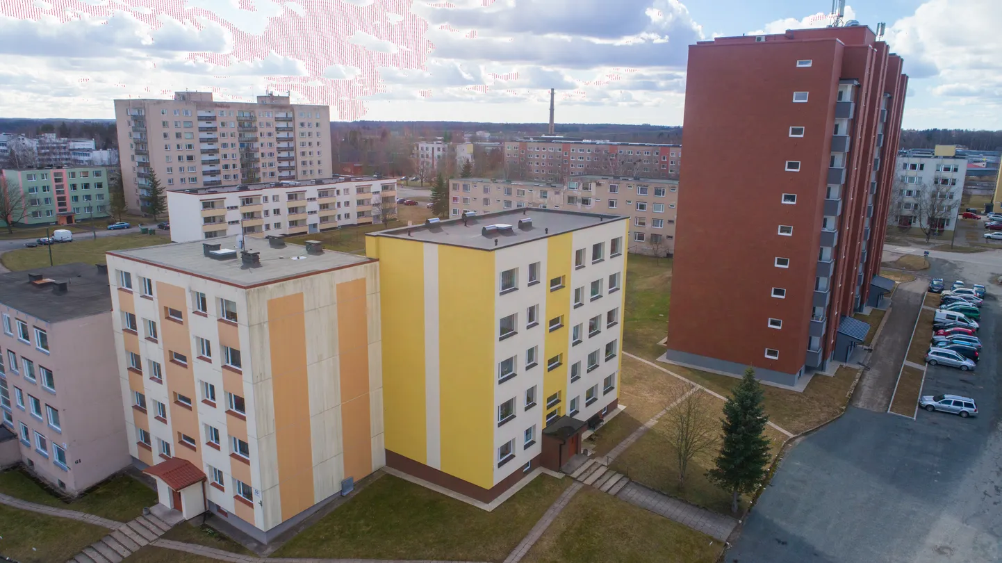 Männimäe kortermajad Viljandis.