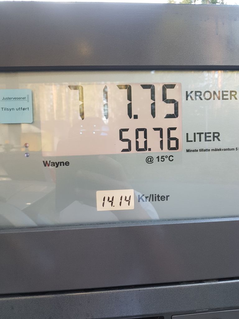Kütusehind Norras, Oslos 22.04.19