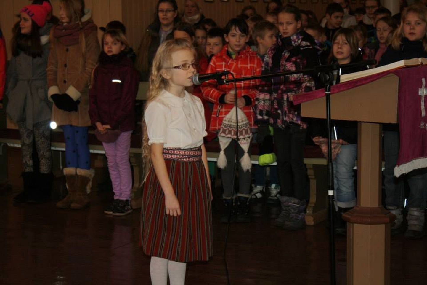 Vanalinna kooli iseseisvuspäeva aktus Eliisabeti kirikus.