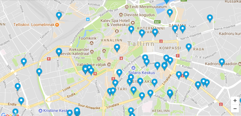 Все стоматологи в центре Таллинна / Скриншот