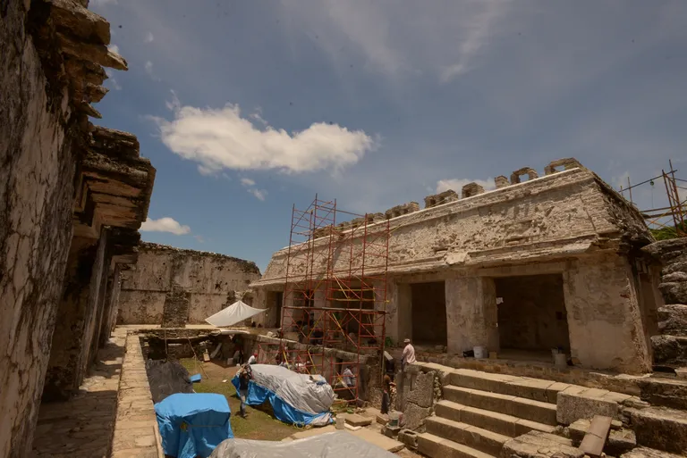 Mehhikos Palenques asuv tempel, kust leiti valitseja Pakali mask