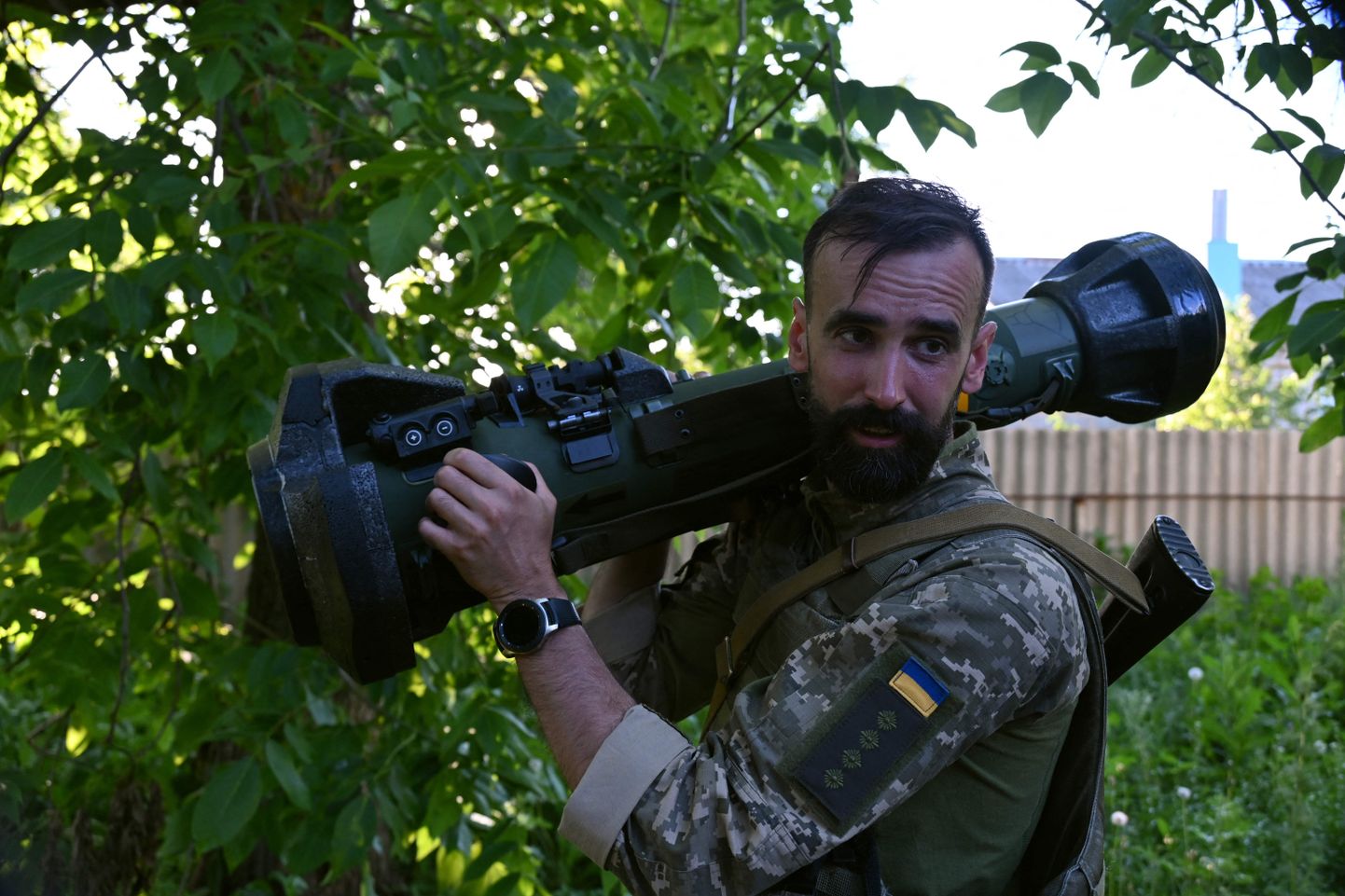 Ukraina sõjaväelane Harkivi oblastis.