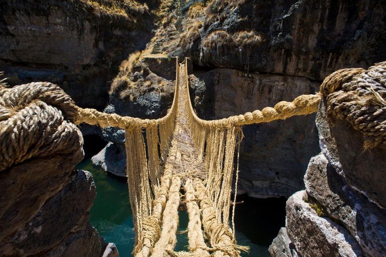 Inca Rope Bridge: Akpurimac River, Peru