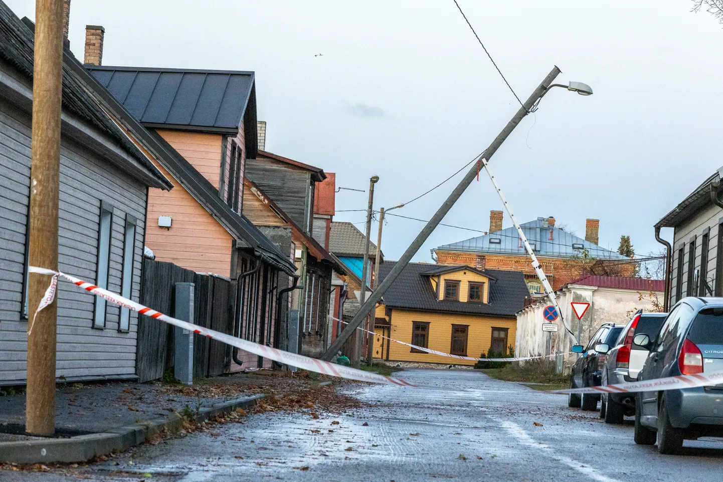 Vētras postījumi Igaunijā.