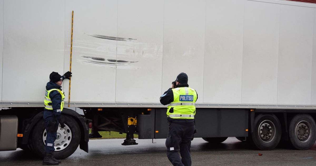 Pildid. Kihutav veoauto riivas teist veoautot ja lahkus peatumata