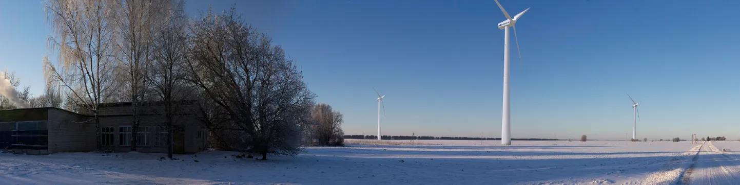 Tuulikute võimalik asukoht Sõrandus. Visualiseering.