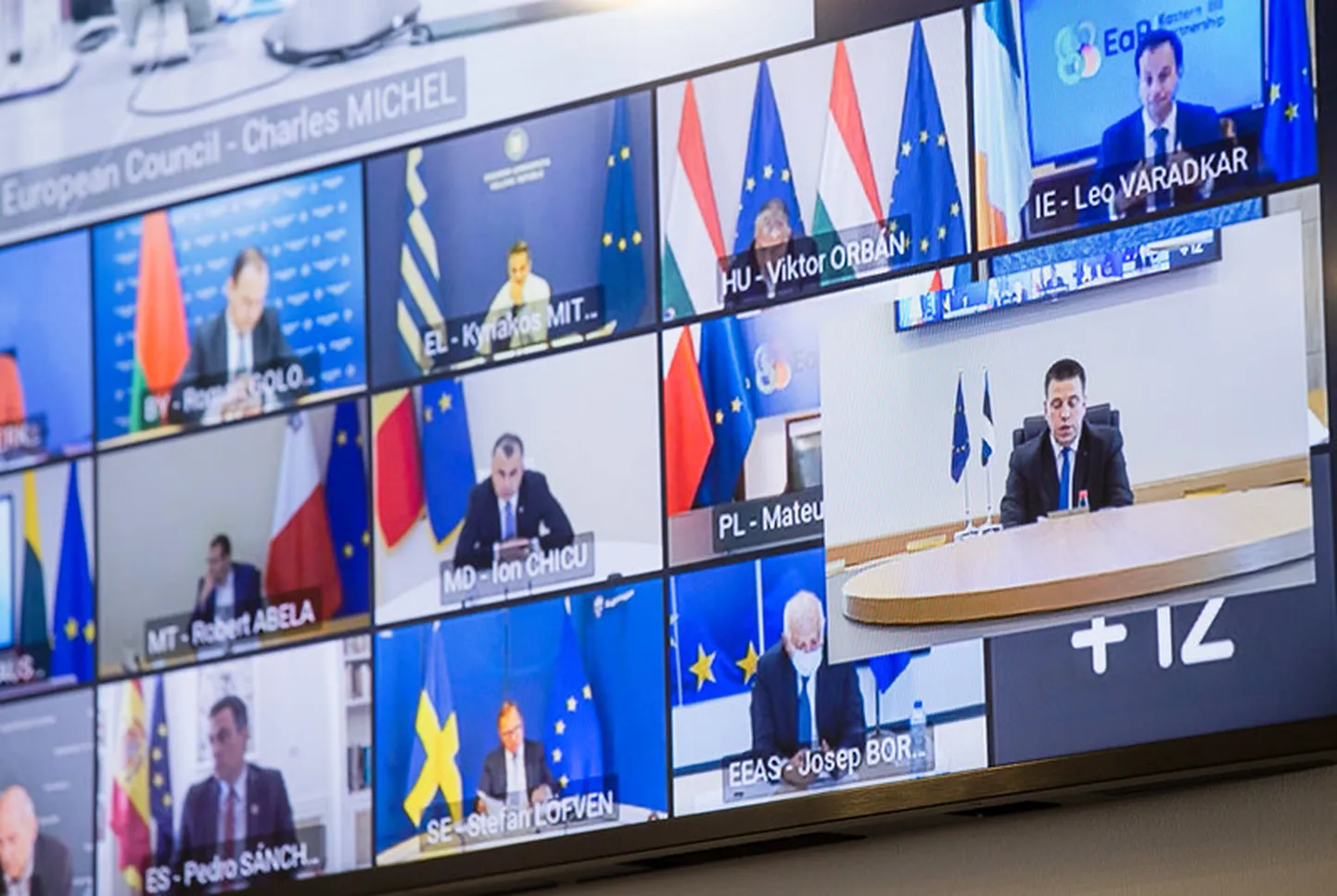 Euroopa Liidu ja idapartnerluse riikide juhtide videokohtumine. Foto on illustratiivne.