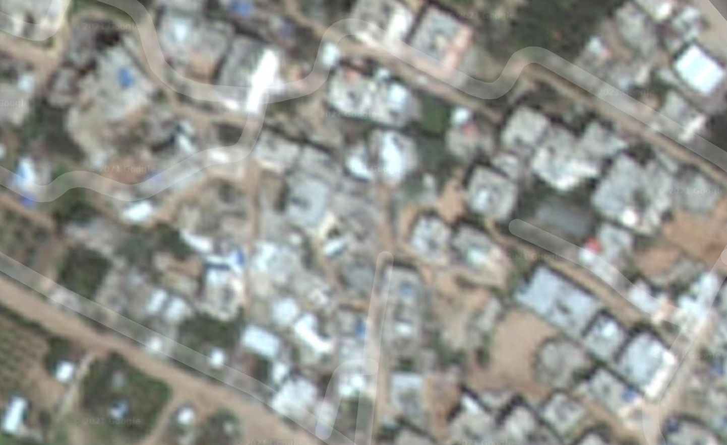 Google Earthi pilt Gaza piirkonnast