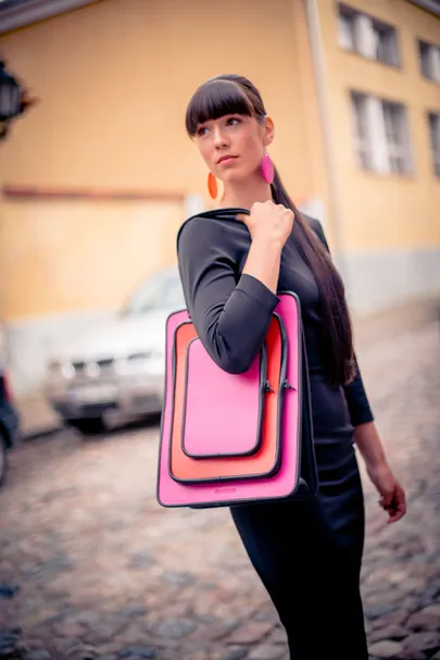 Tiina Andron Design, nahast käekott Tempo