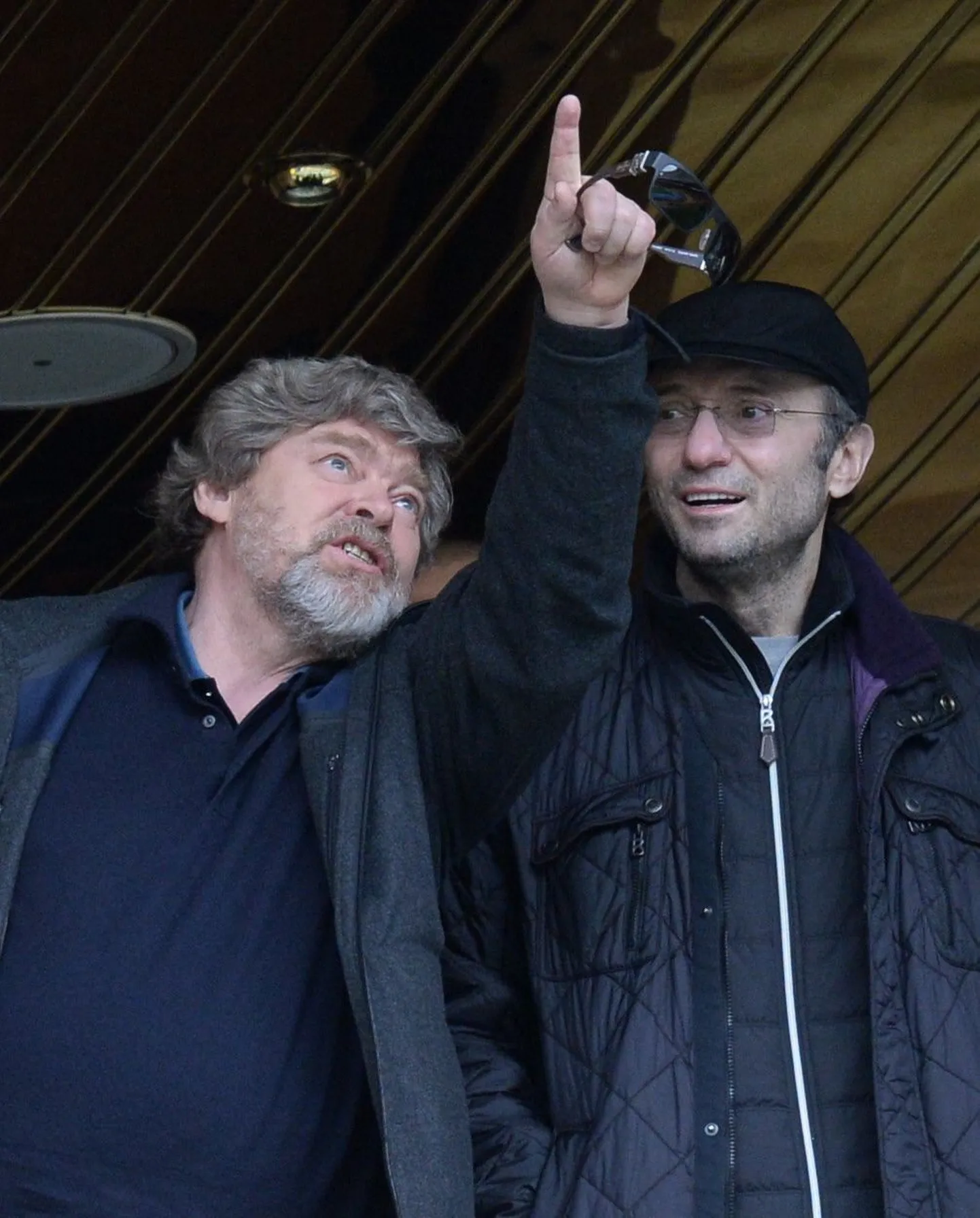 Президент совета директоров "Анжи" Константин Ремчуков (слева) и собственник клуба Сулейман Керимов.