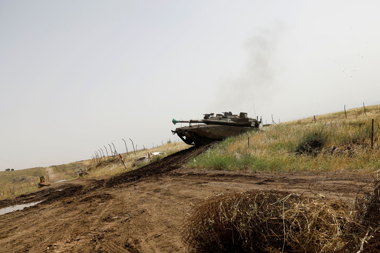Iisraeli tank Golani kõrgendikel.