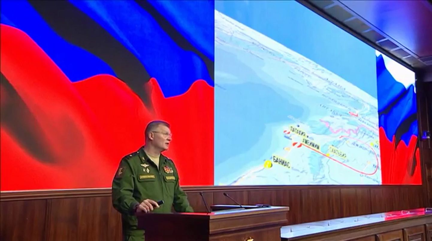 Vene kaitseministeeriumi pressiesindaja kindralmajor Igor Konašenkov 22. septembril Moskvas pressibriifingul.