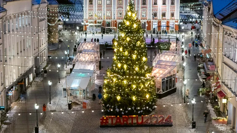 Рождественская ель в Тарту.